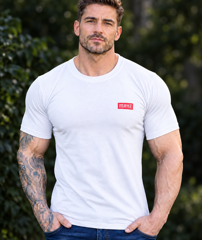 Camiseta Mahe White Red Sensor