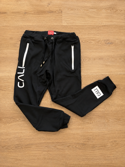Calça Cali Skinny Black White Ziper