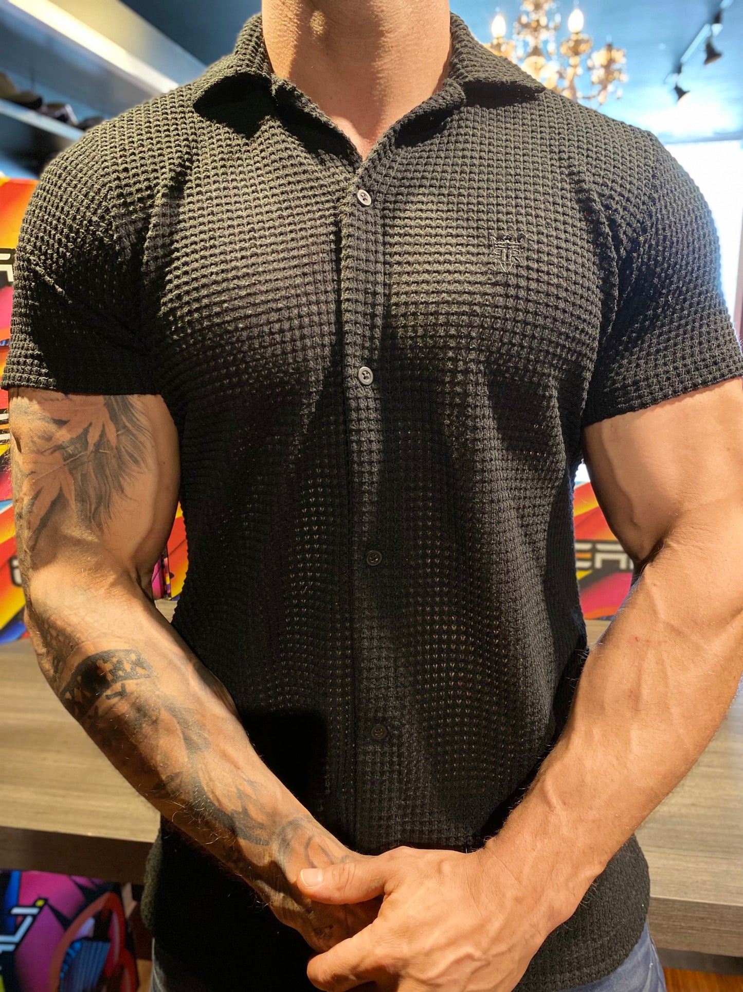 Camisa Santorini Tricot - Black