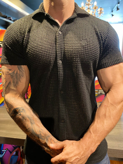 Camisa Santorini Tricot - Black