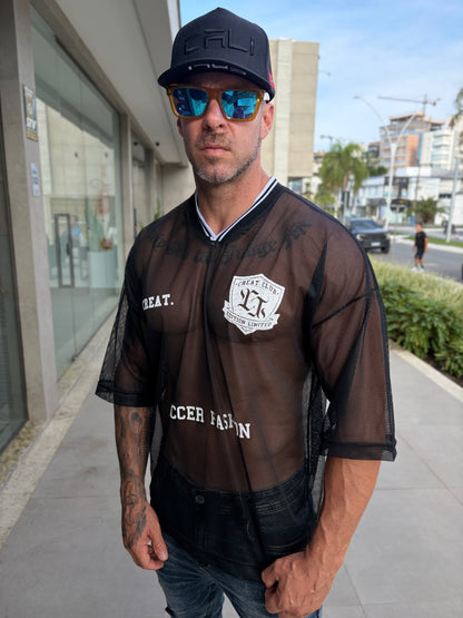 Camiseta Oversized Soccer Black