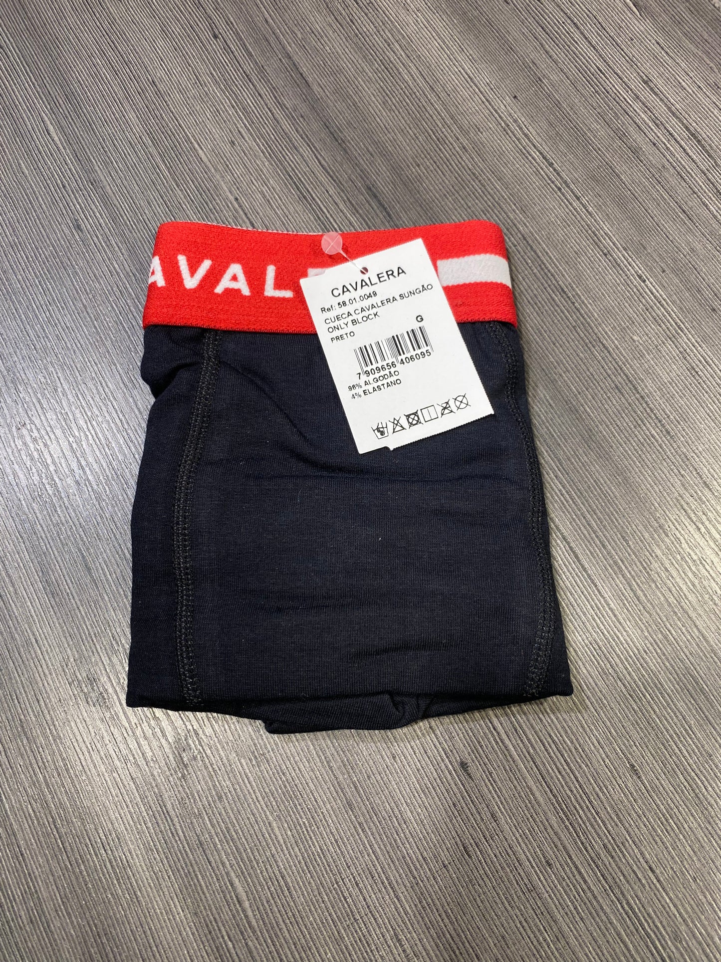 Cueca Cavalera Preto/Red
