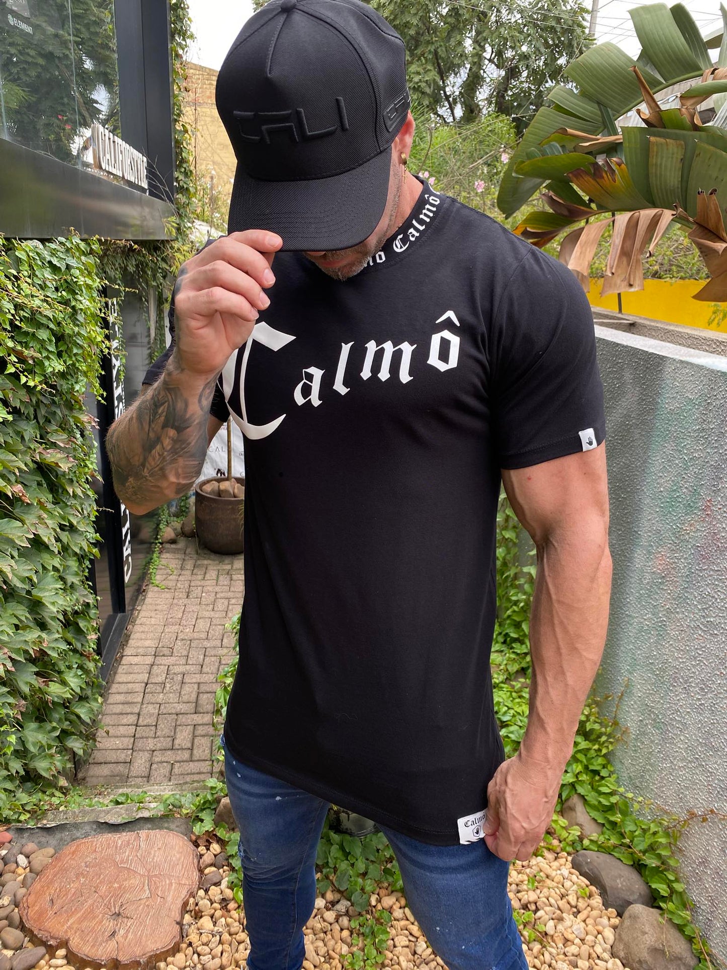 Camiseta Calmô Relevo Black