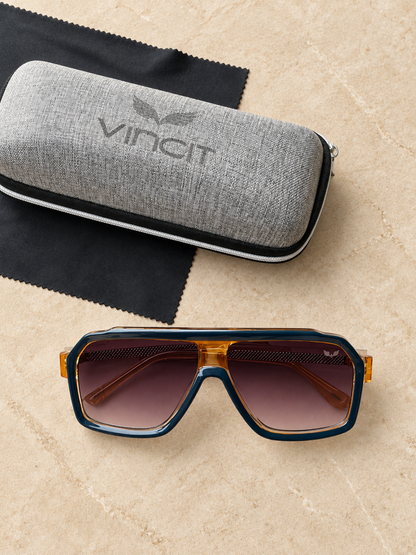 Óculos Vincit Imperial Blue Gold