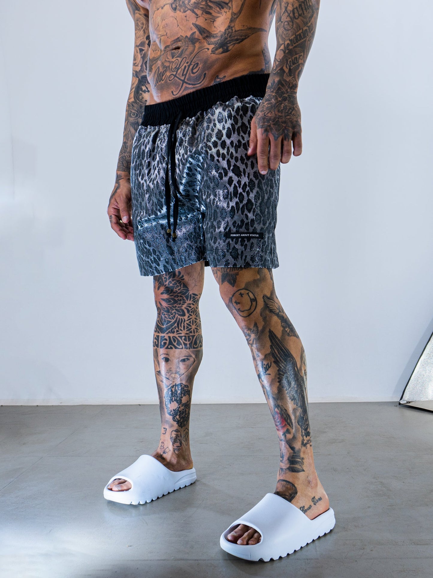 Shorts Leopard - Electric Silver