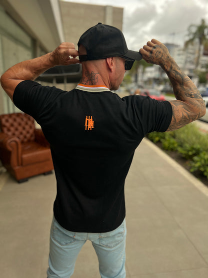 Camiseta Mahe Black Orange