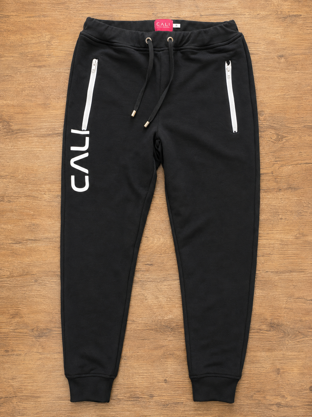 Calça Cali Skinny Black White Ziper