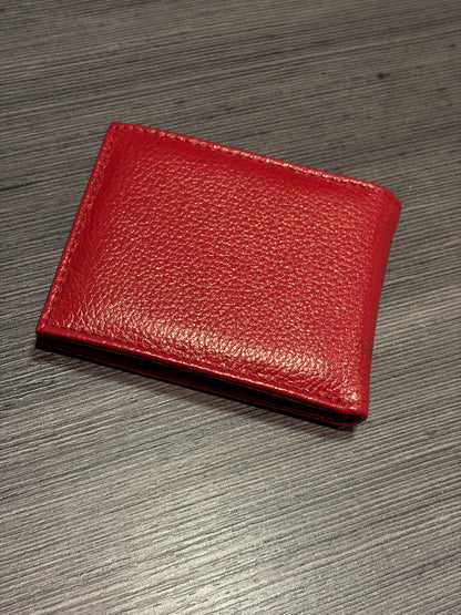 Carteira Red Logo em couro
