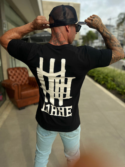 Camiseta Mahe Spray Black Slim