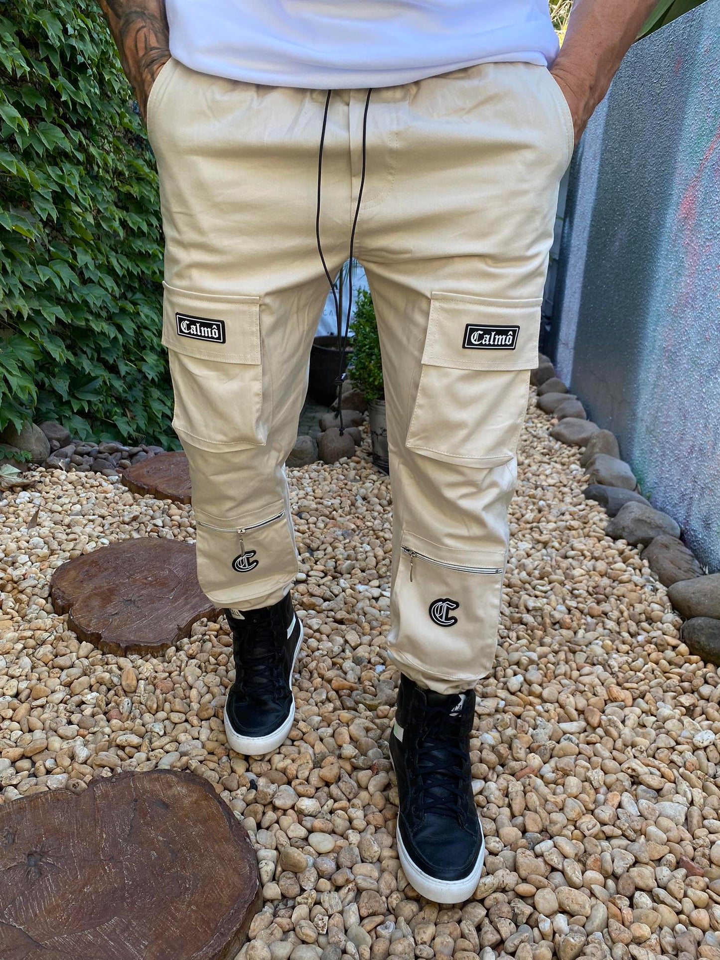 Calça Cargo Bege