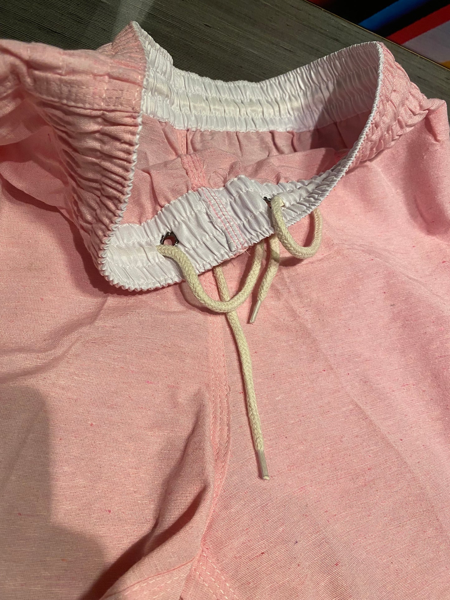 Short Mauricinho Linho Rosa