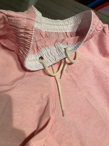 Short Mauricinho Linho Rosa