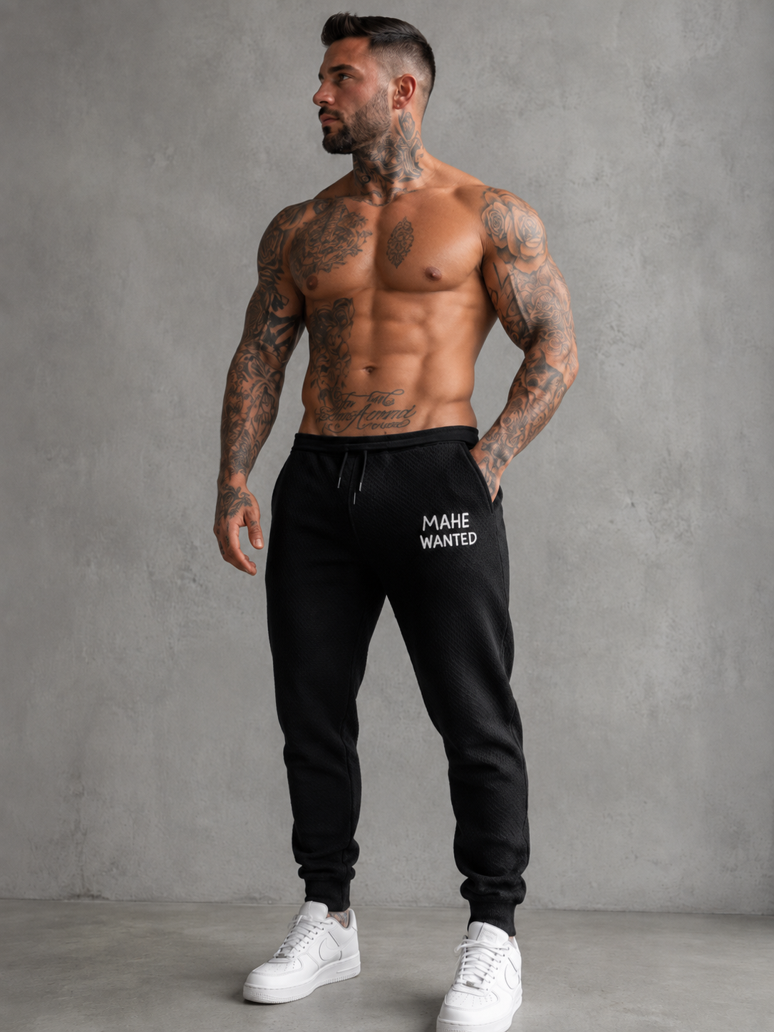 Calça Mahe Over Texturized Black