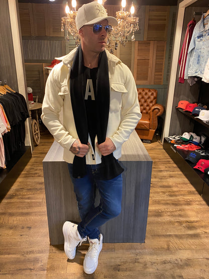 Casaco Lã Batida Off White