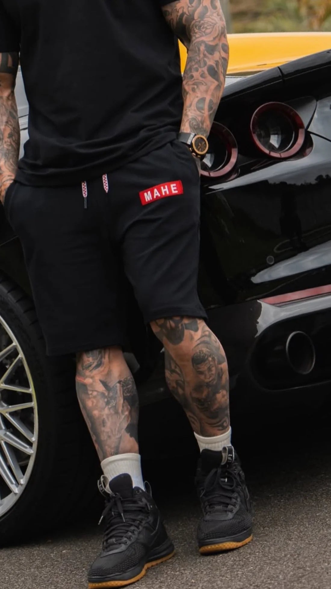 Conjunto Mahe Black Red