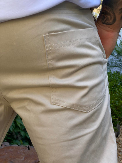 Calça Cargo Bege