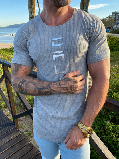 Camiseta Cali Canelada Grey