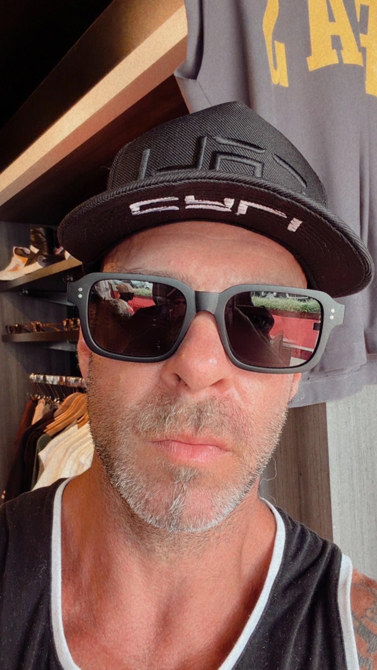 Óculos de Sol Vincit Black Grey Fosco