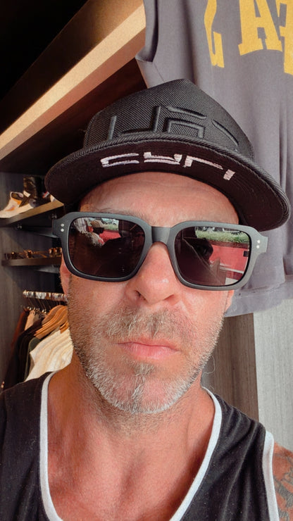 Óculos de Sol Vincit Black Grey Fosco