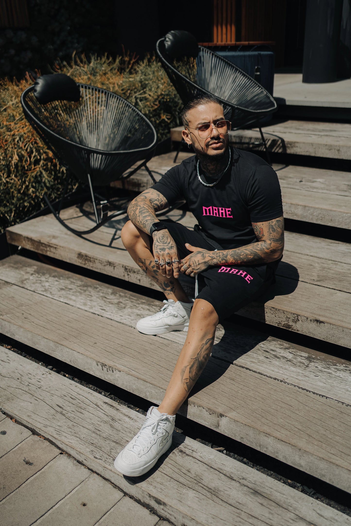 Conjunto Mahe Black/Pink