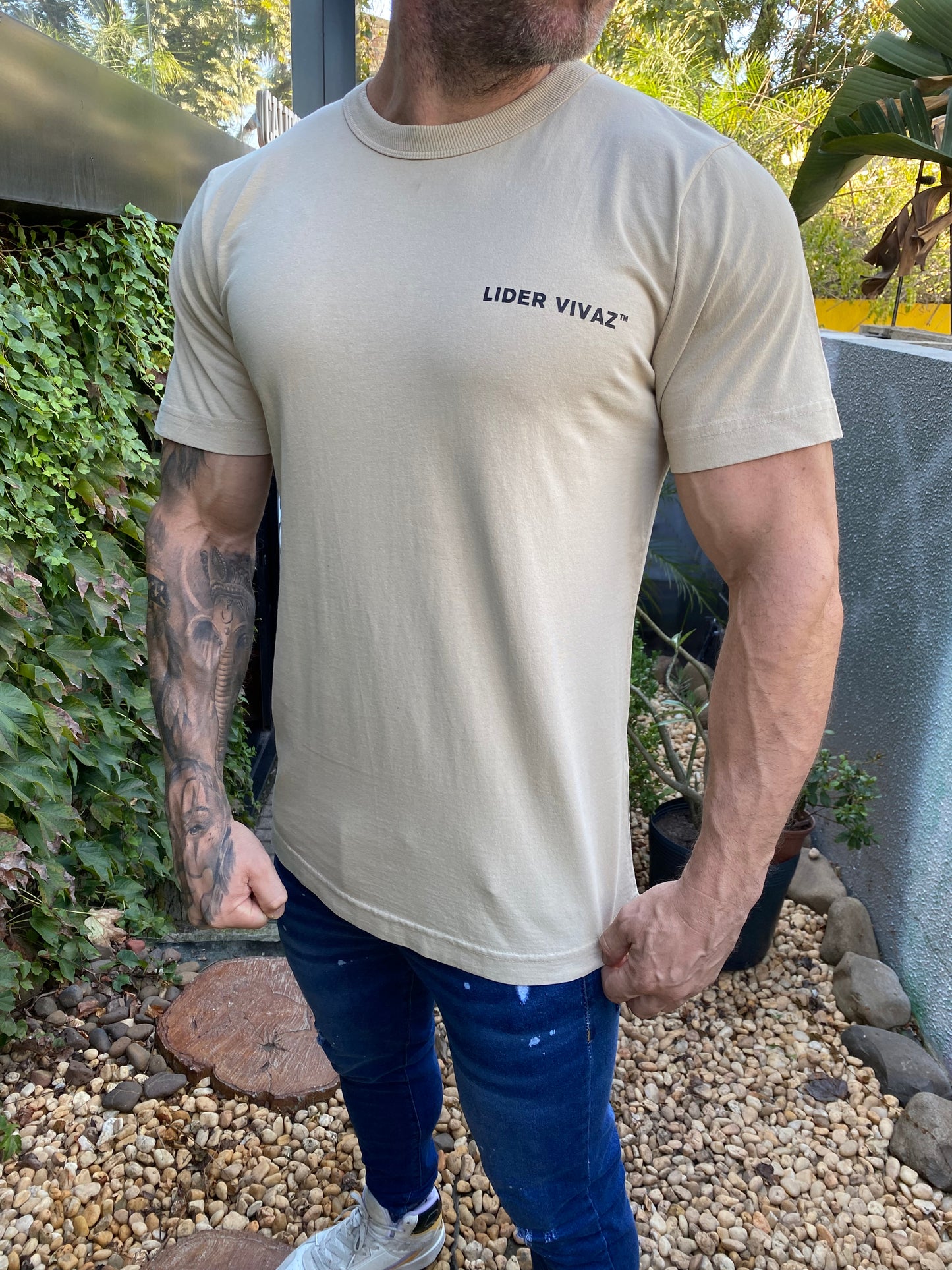 Camiseta Lider Vivaz Essentials Bege