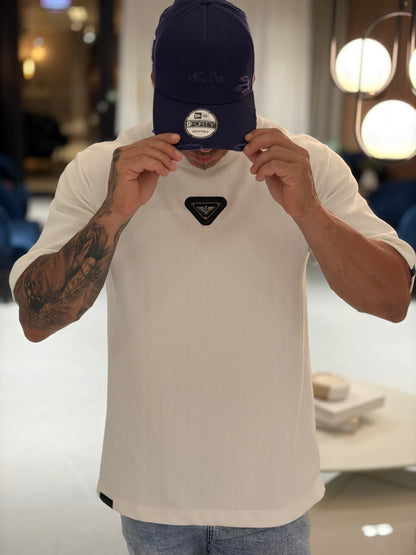 Camiseta Over Águia Textura OFF White