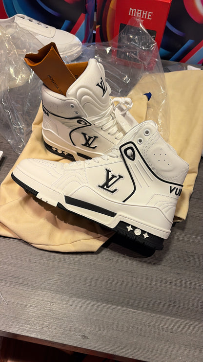 Tênis LV Luxuy importado Cano Alto Branco