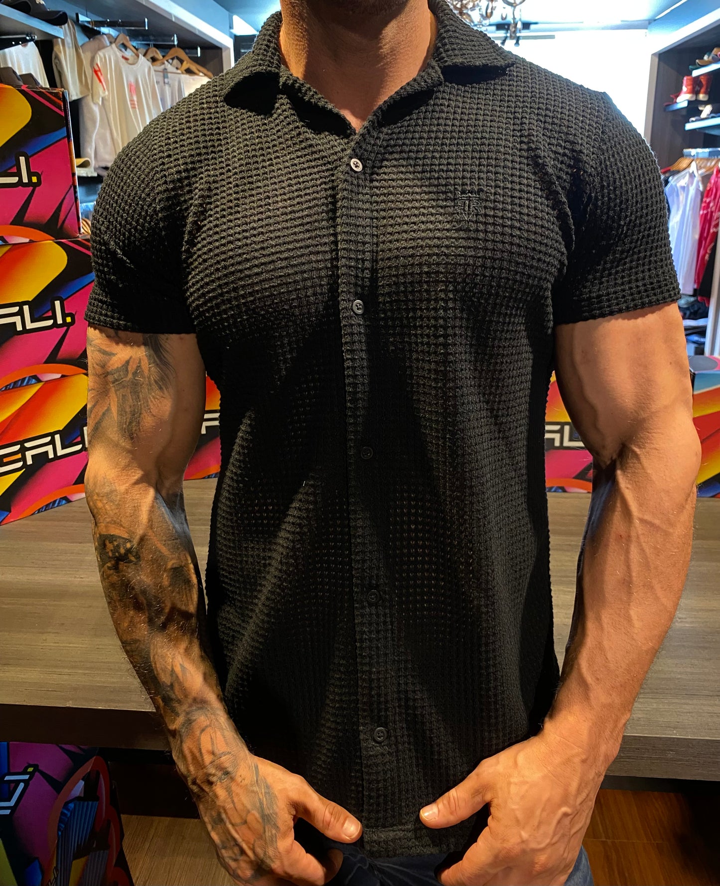 Camisa Santorini Tricot - Black