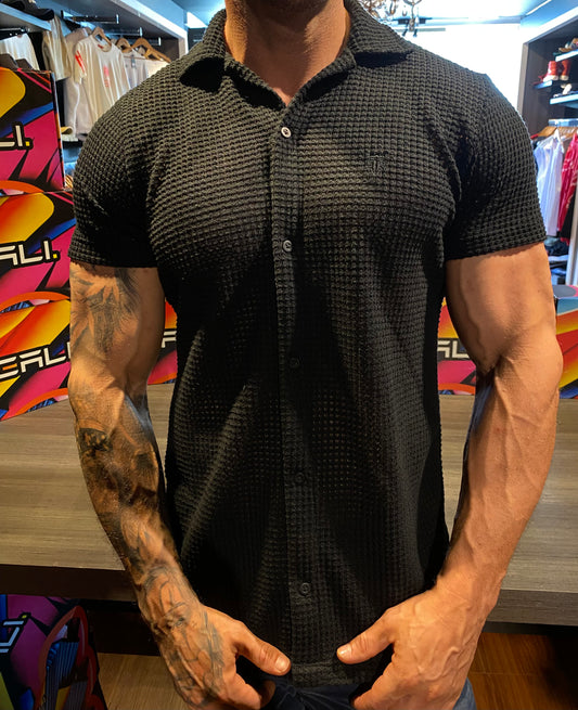 Camisa Santorini Tricot - Black