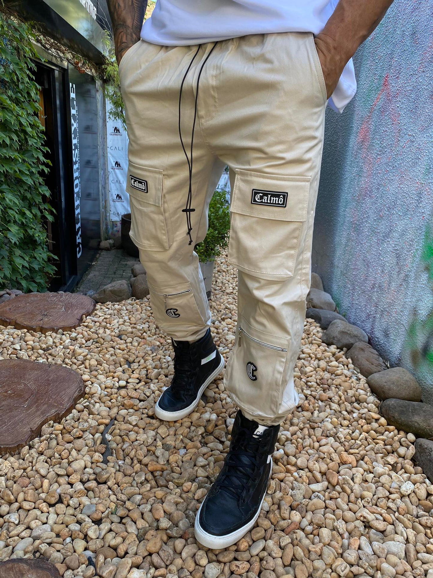 Calça Cargo Bege