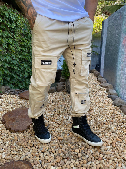 Calça Cargo Bege