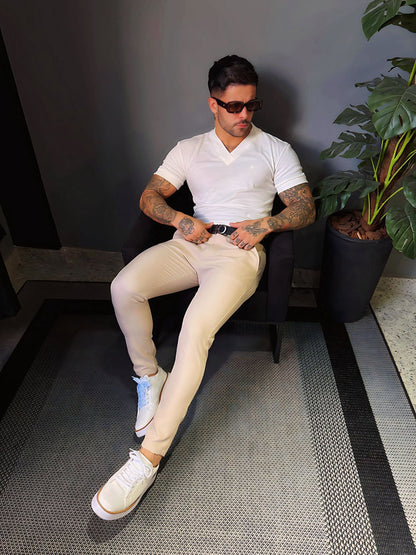 Camiseta Gola V White