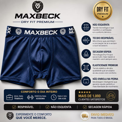 Kit com 3 Cuecas Boxer