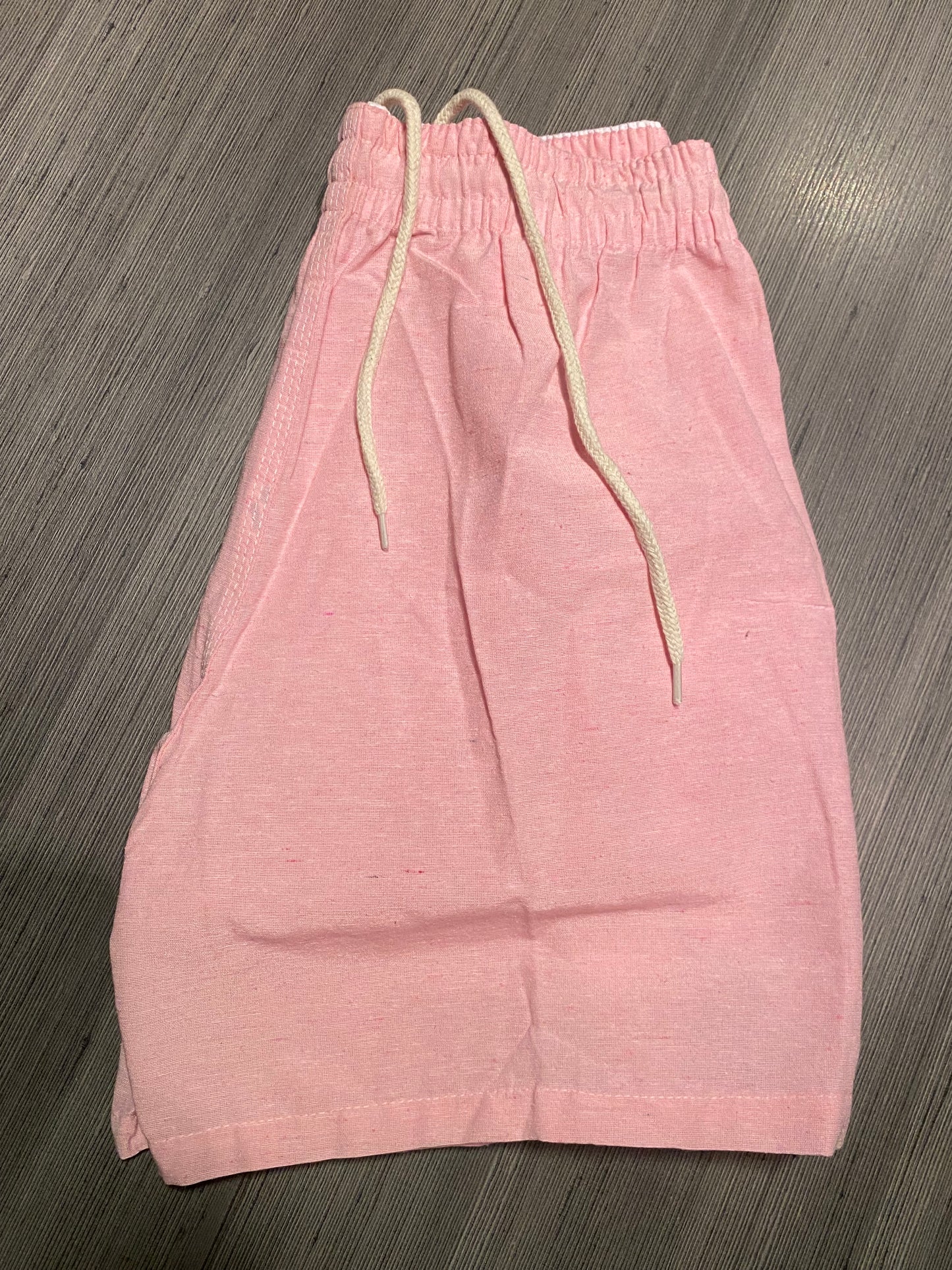 Short Mauricinho Linho Rosa