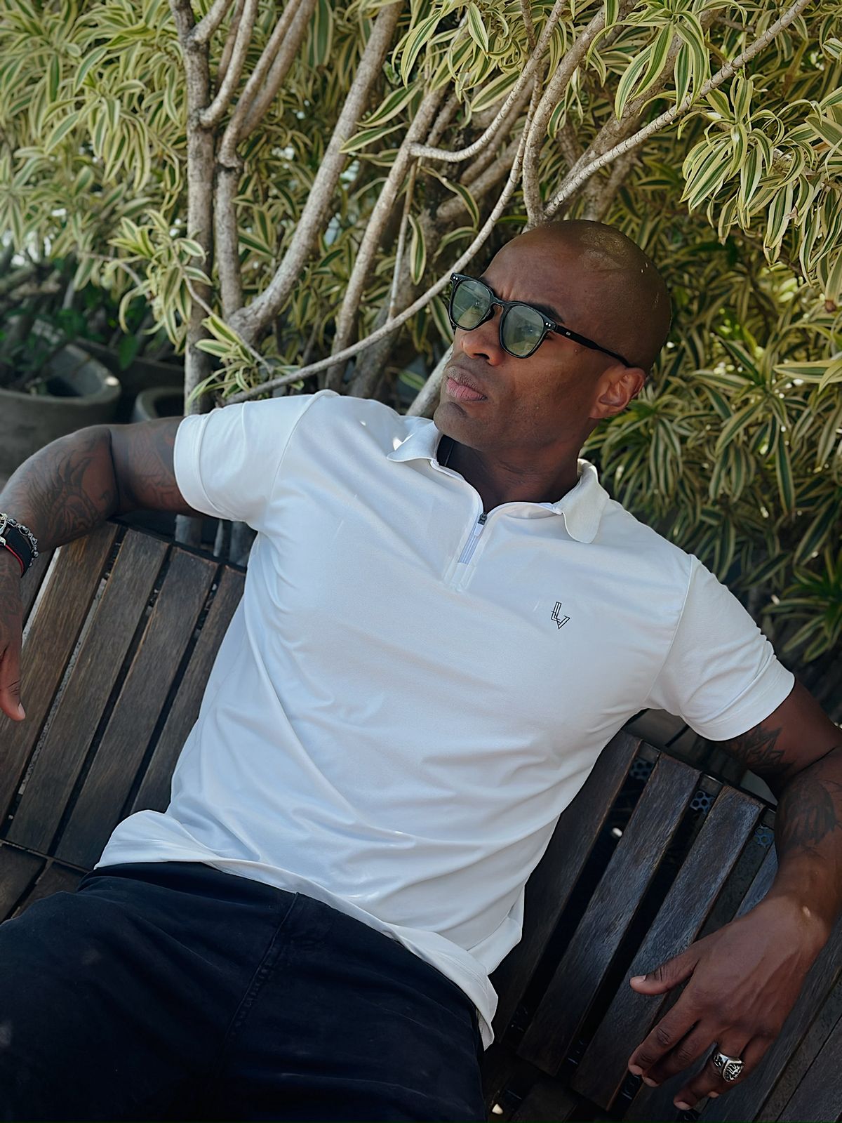 Camiseta Polo LV White