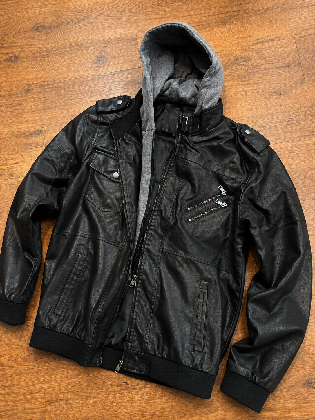 Jaqueta Urban Hood Black Forrada Capuz Moletom