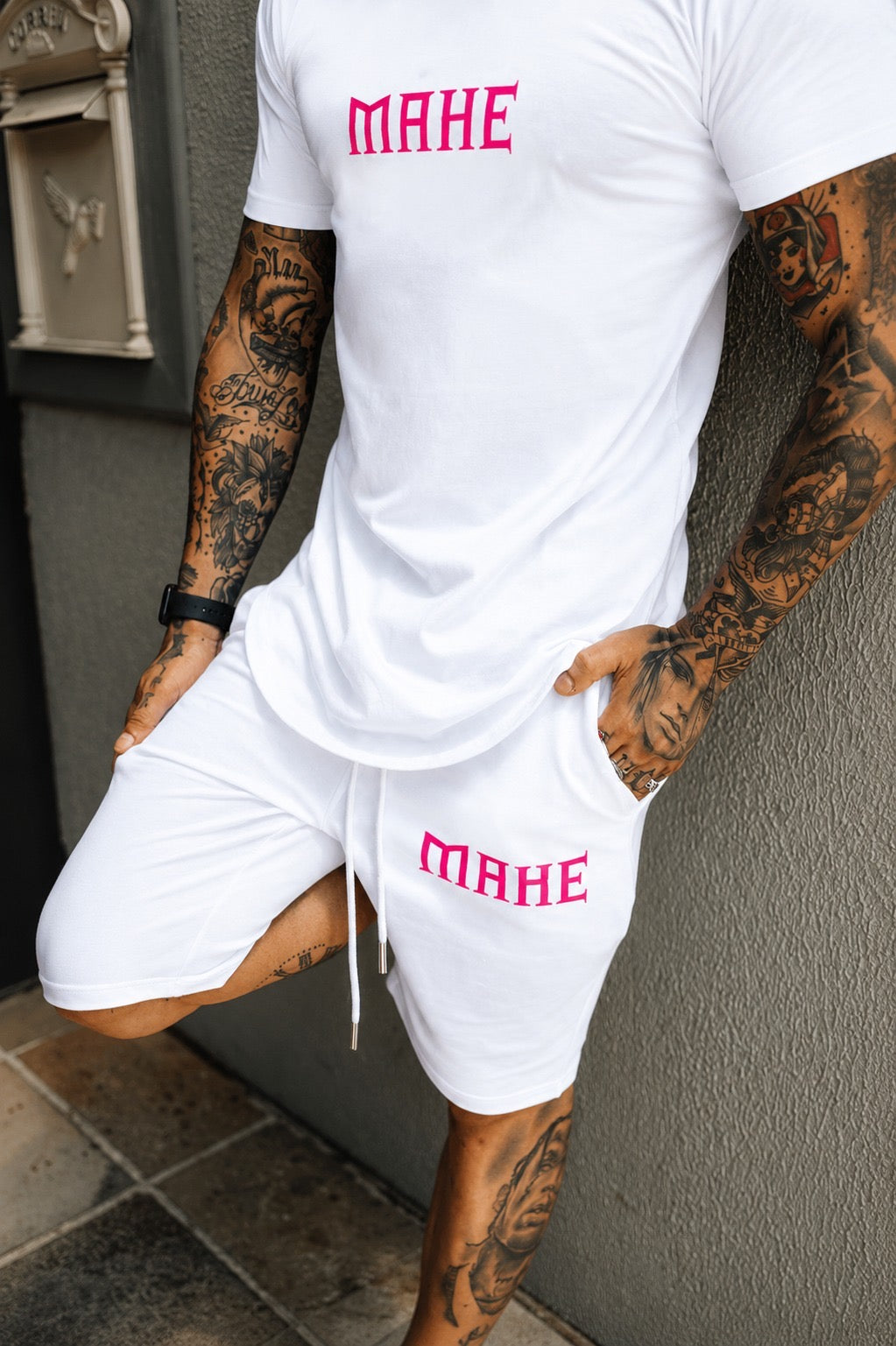 Camiseta Mahe White/Pink