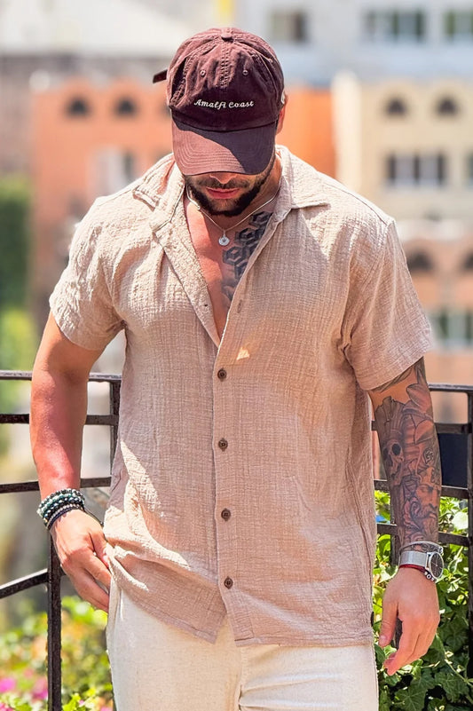 CAMISA MANGA CURTA RÚSTICA - SAFARI