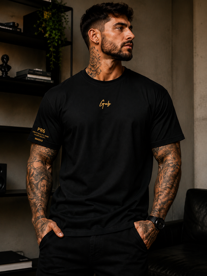 Camiseta Oversized GAB Black Gold