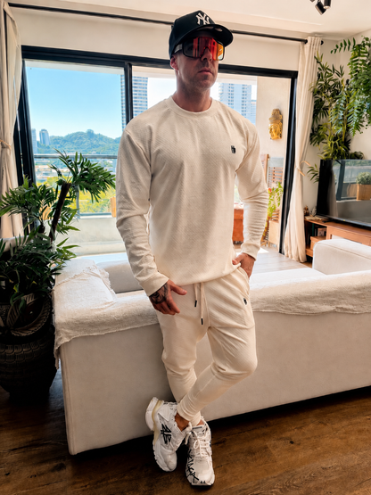 Calça Mahe Skinny Off White lista Red White
