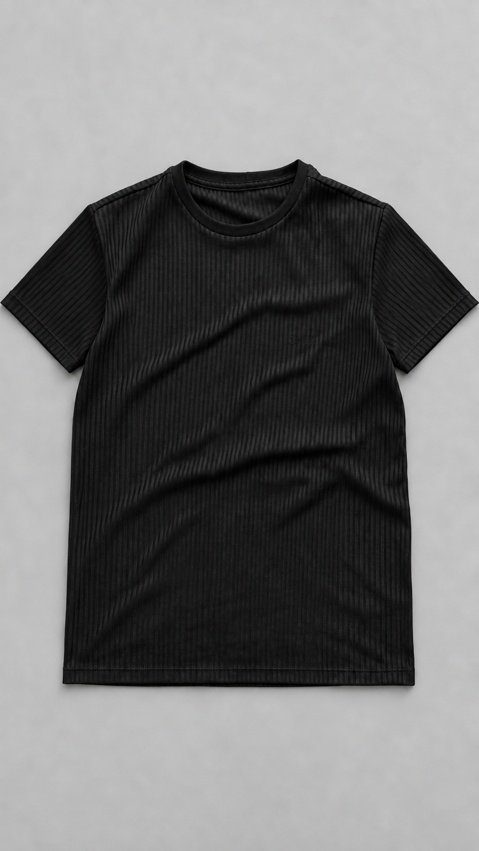 Camiseta Canelada Cali Black Minimalist