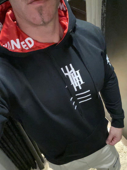 Moletom Canguru Mahe Black Red - LANÇAMENTO EXCLUSIVO