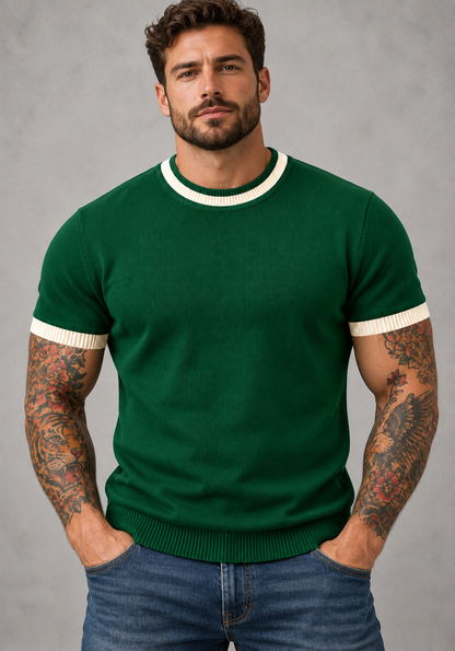 Camiseta Green Malha Fina Linha Premium Fit Minimalista