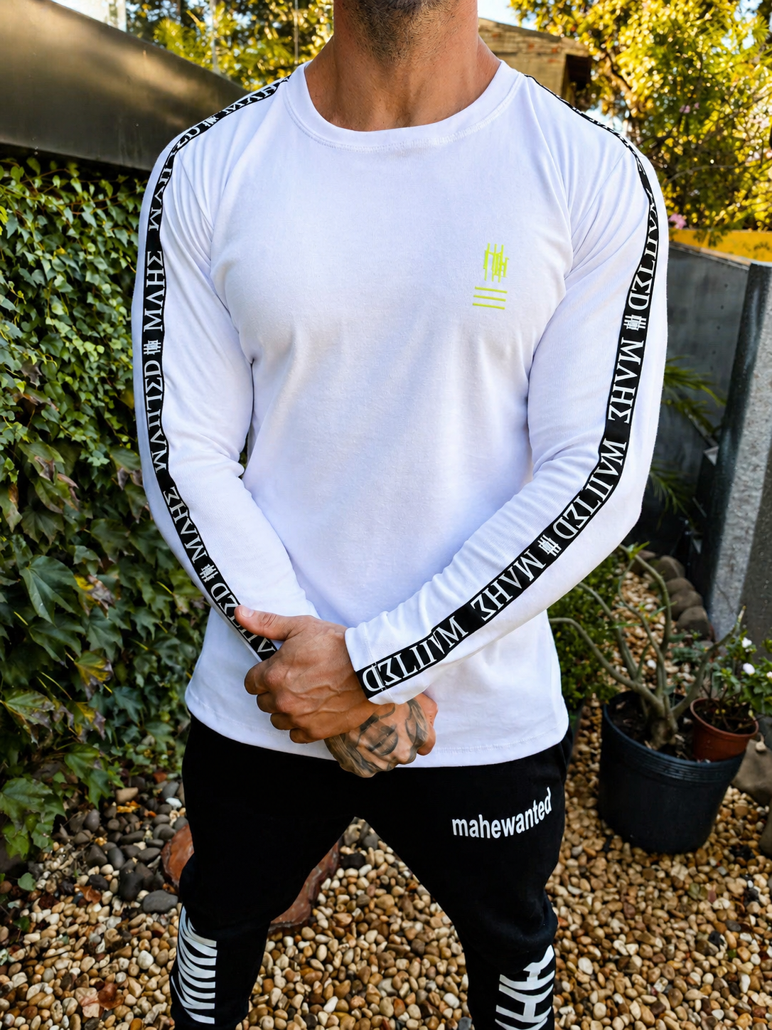 Camiseta Mahe Manga Longa Mônaco White