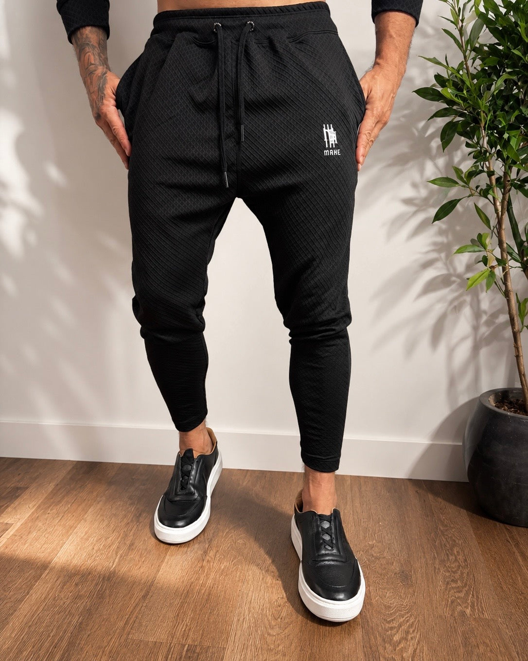 Calça Mahe Skinny Black Texture