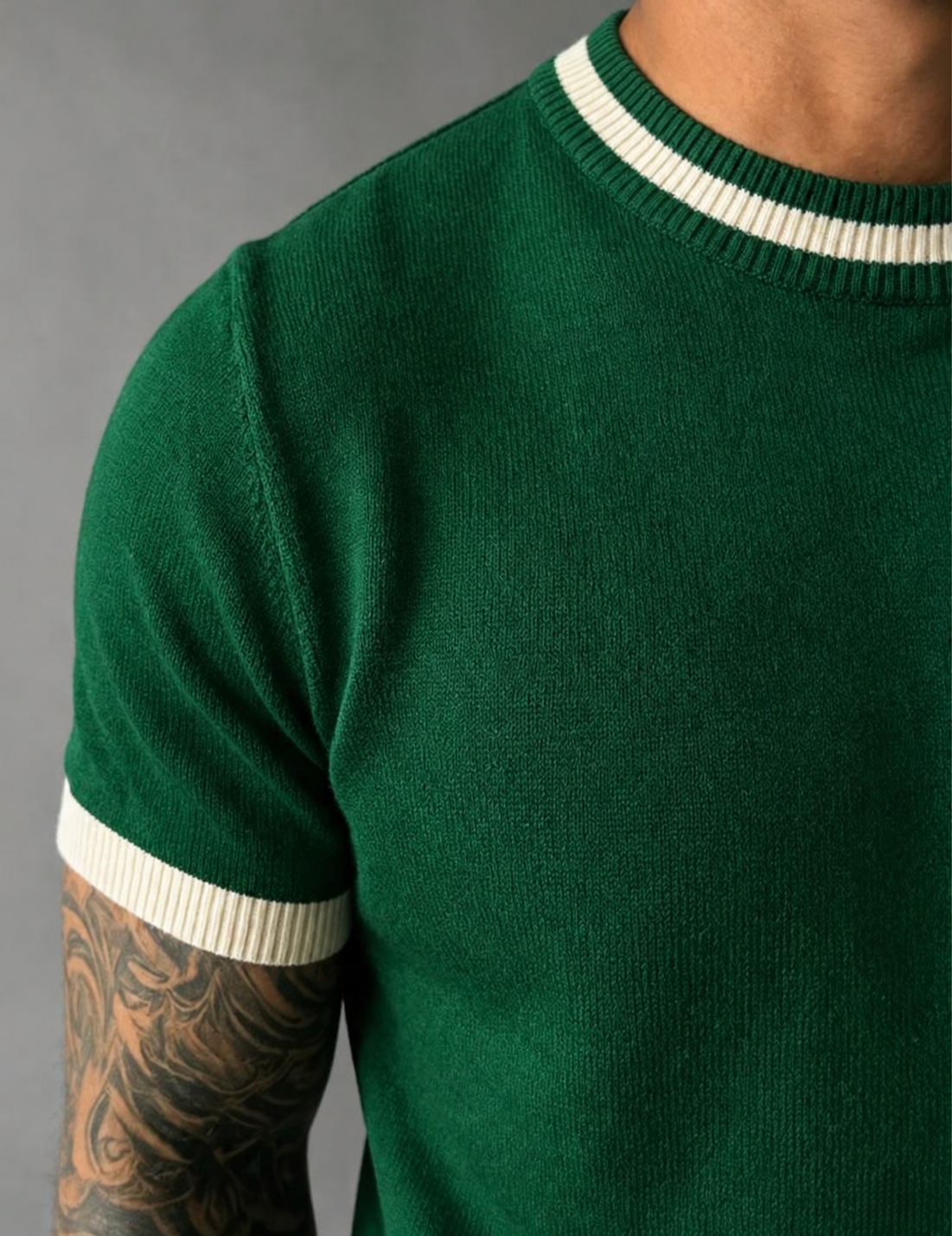 Camiseta Green Malha Fina Linha Premium Fit Minimalista