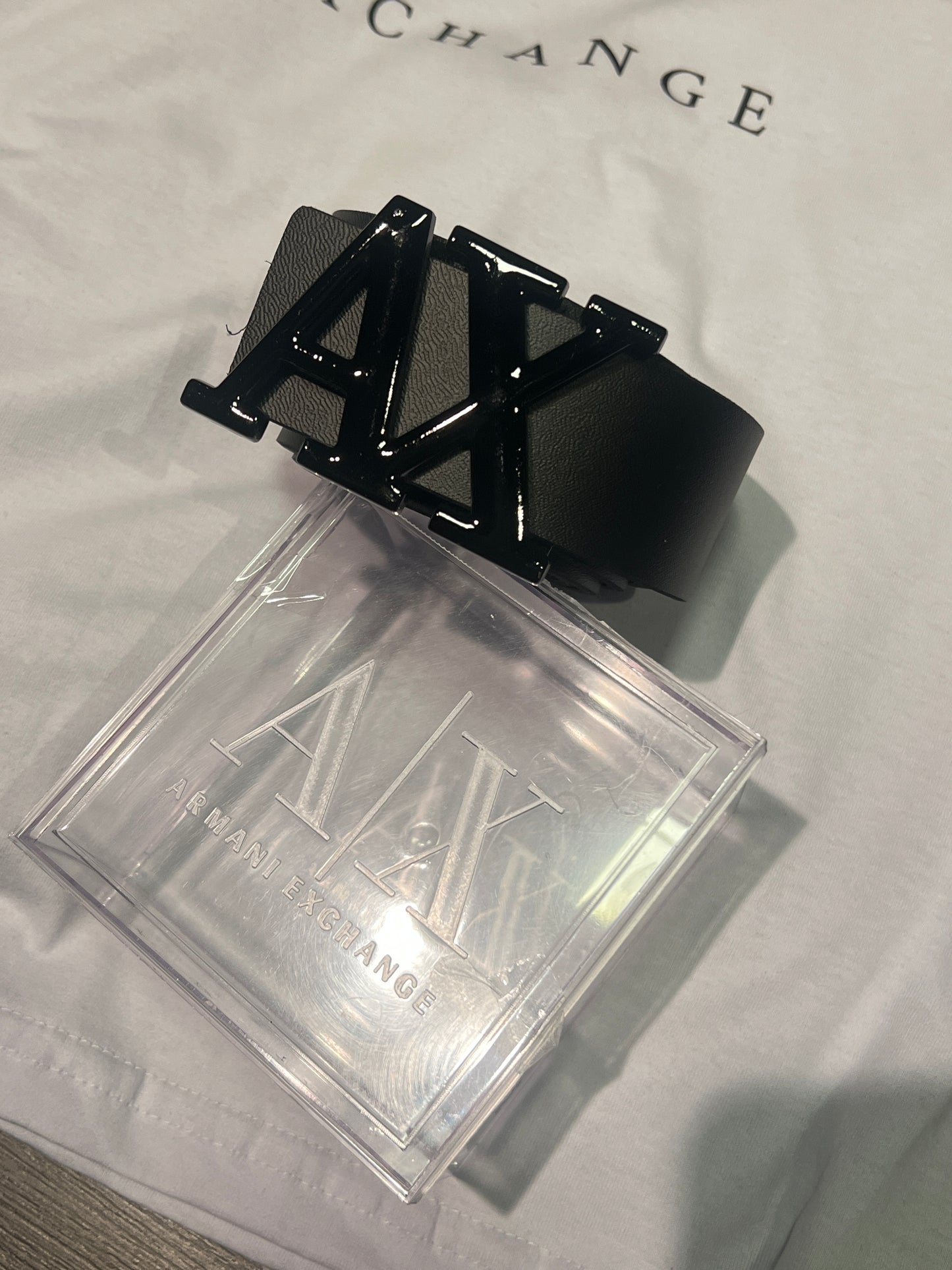 Cinto em Couro AX Black