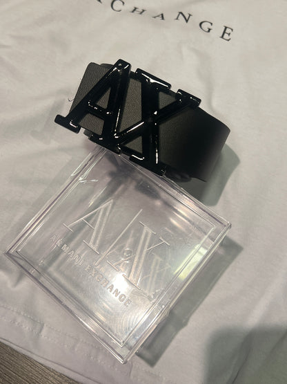 Cinto em Couro AX Black