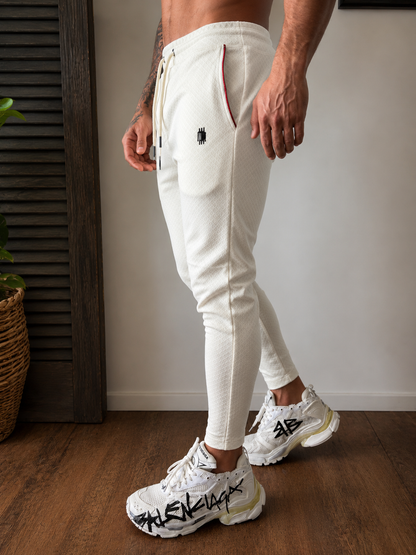 Calça Mahe Skinny Off White lista Red White