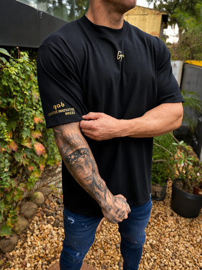 Camiseta Oversized GAB Black Gold
